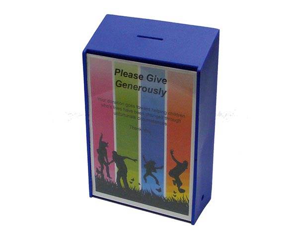 Donation Boxes with Leaflet Insert
