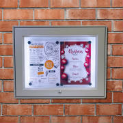 Locking notice boards
