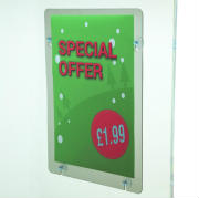 Window signage holders