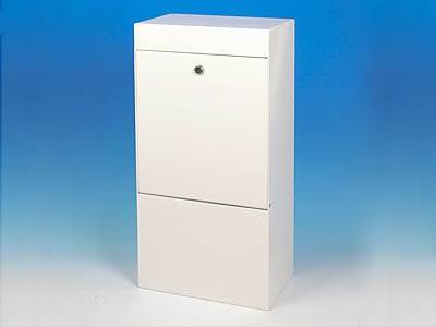 Commercial Anti-Arson White Post Box