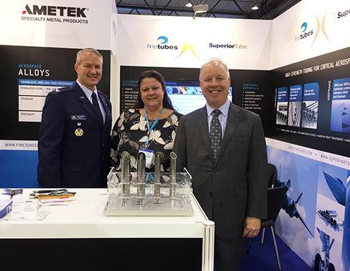 American embassy visits Superior Tube  Fine Tubes on their stand at ILA Berlin