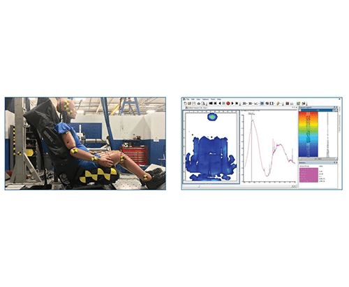 New, unique high speed, impact pressure mapping system