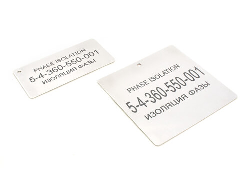 Endurance Stainless Steel Engraved Labels