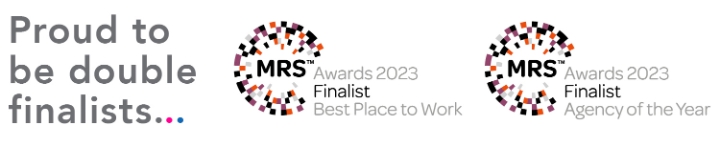 Finalists in two categories at the 2023 MRS and Research Live Awards!