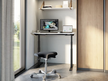New compact desk frames - bring ergonomics to smaller spaces
