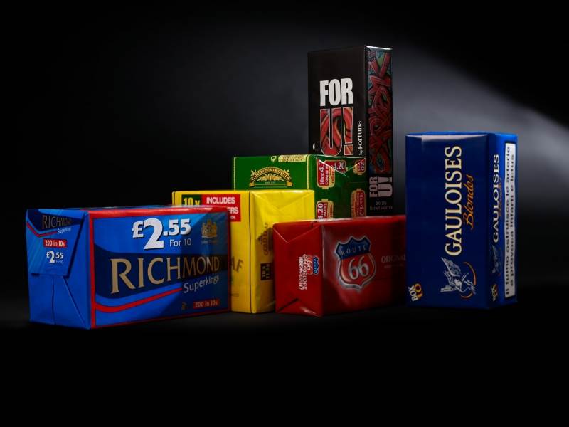 Flexographically printed paper in upto 10 colours