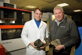 Ex Made in Chelsea star uses Barnstaple firm to create hi-tech security bracelet out of four-billion-year-old meteorite