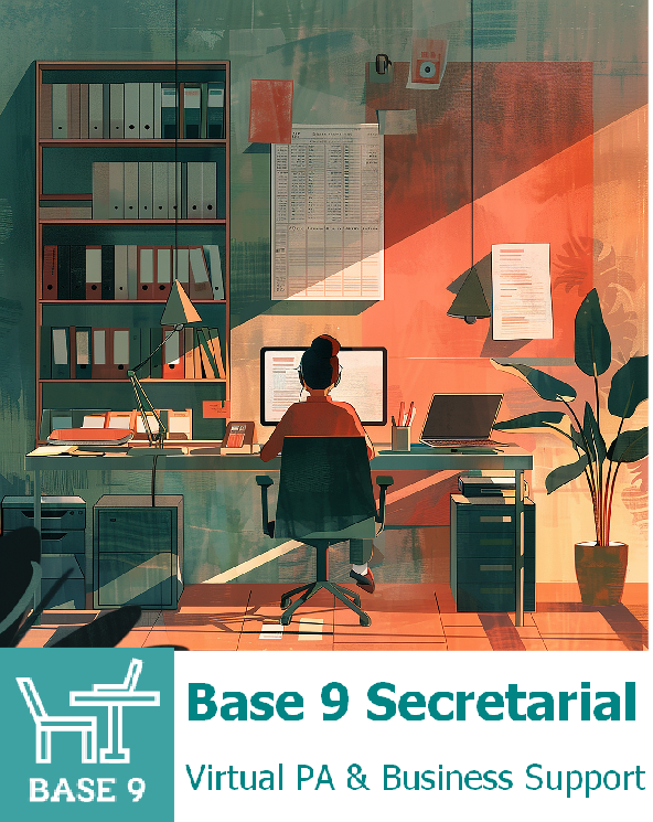 Base 9 Secretarial - Small Business Virtual PA Secretarial Support Services